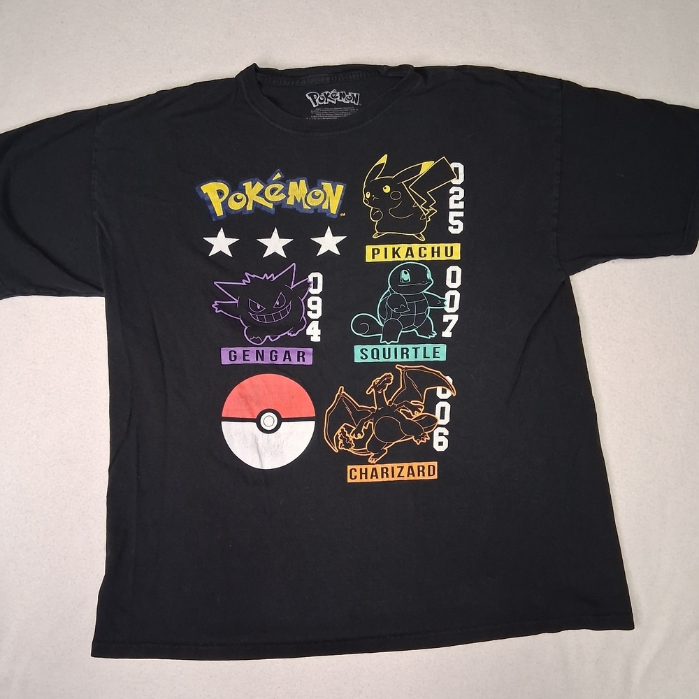 4/20$➡️ Pokemon Black Graphic T-Shirt